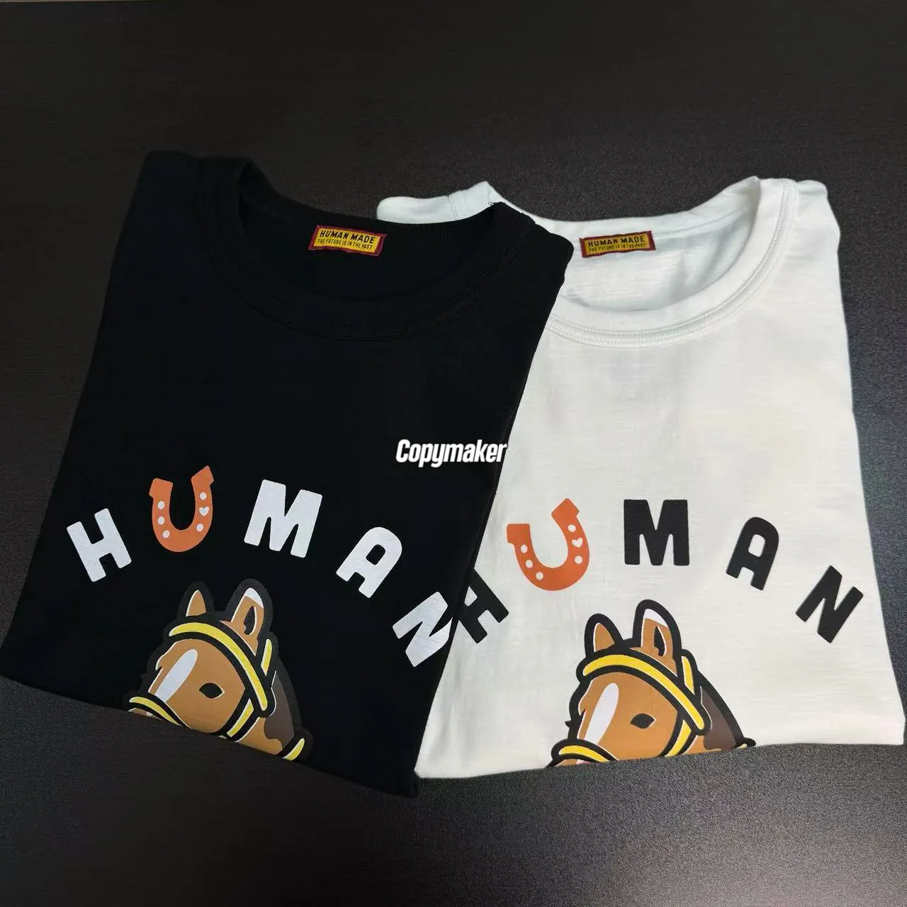 【預售】Human Made 26SS 馬年限定 生肖主題系列 馬頭印花 竹節棉 短袖T恤 黑/白