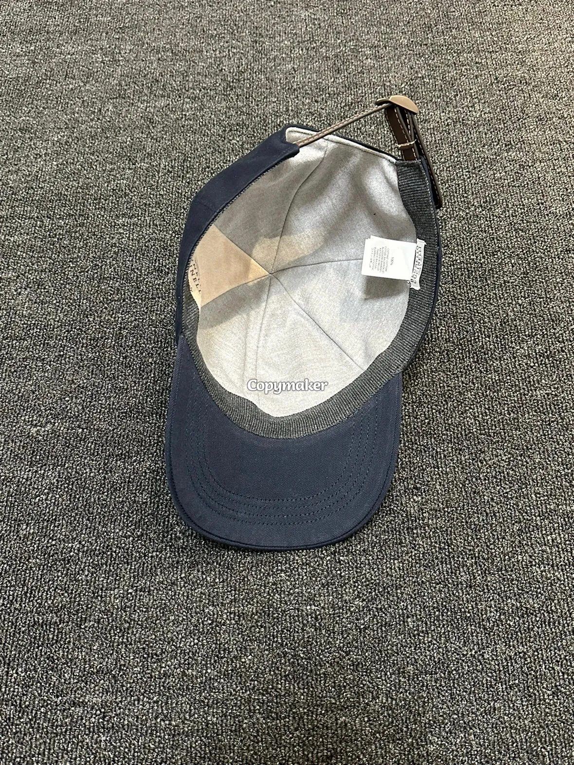 【預售】【過驗】Brunello Cucinelli 徽章字母刺繡 老帽鴨舌帽帽子棒球帽 BC 深藍色