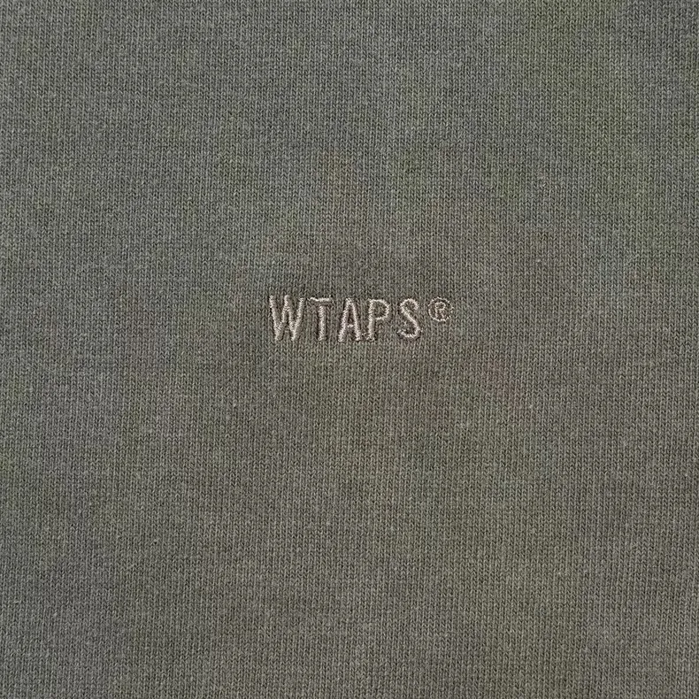 【預售】WTAPS FW25 SIGN-OD LS 重磅水洗後背刺繡字母 簡約素色短袖T恤 二色