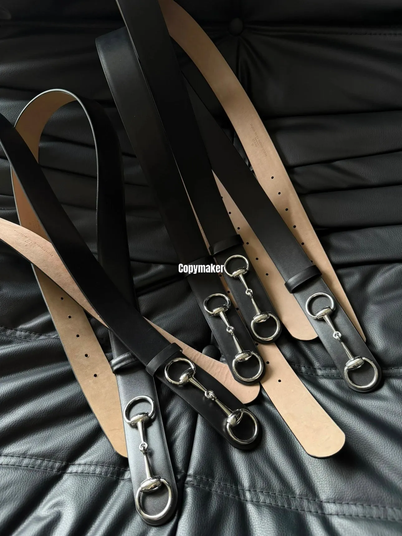 【618新品】GUC 26SS Horsebit 1955 馬蹄扣馬銜扣 頭層牛皮真皮皮帶腰帶 黑色