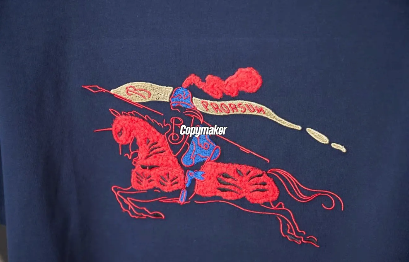 【預售】BR 26SS 馬年限定植絨印花騎士logo 毛巾刺繡 短袖T恤 藏青