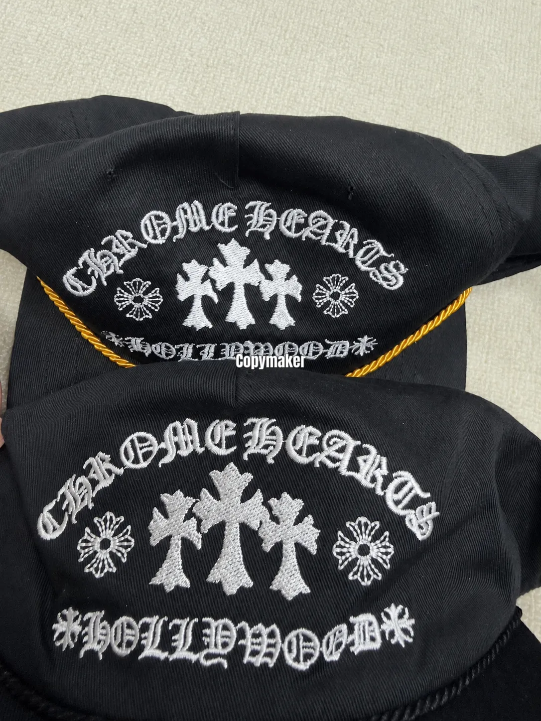 【預售】【過驗】Chrome Hearts 三十字架梵文刺繡 鍍銀 CH 克羅心 鴨舌帽棒球帽老帽 黑色