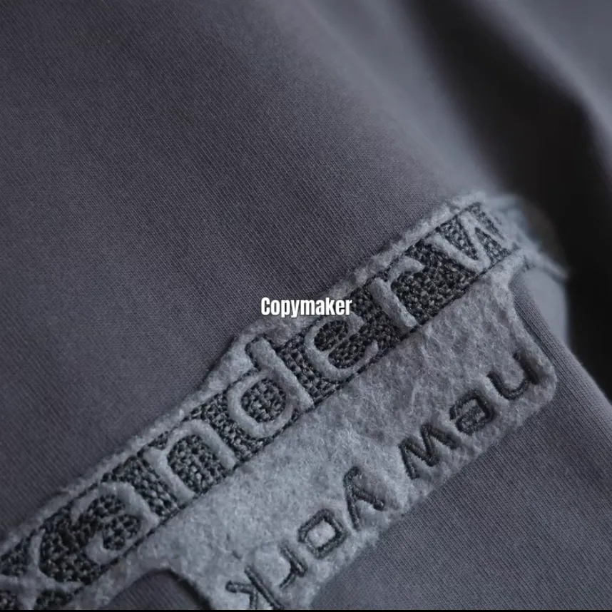 【預售】Alexander Wang 26SS 貼布字母logo 水洗做舊短袖T恤 黑灰色