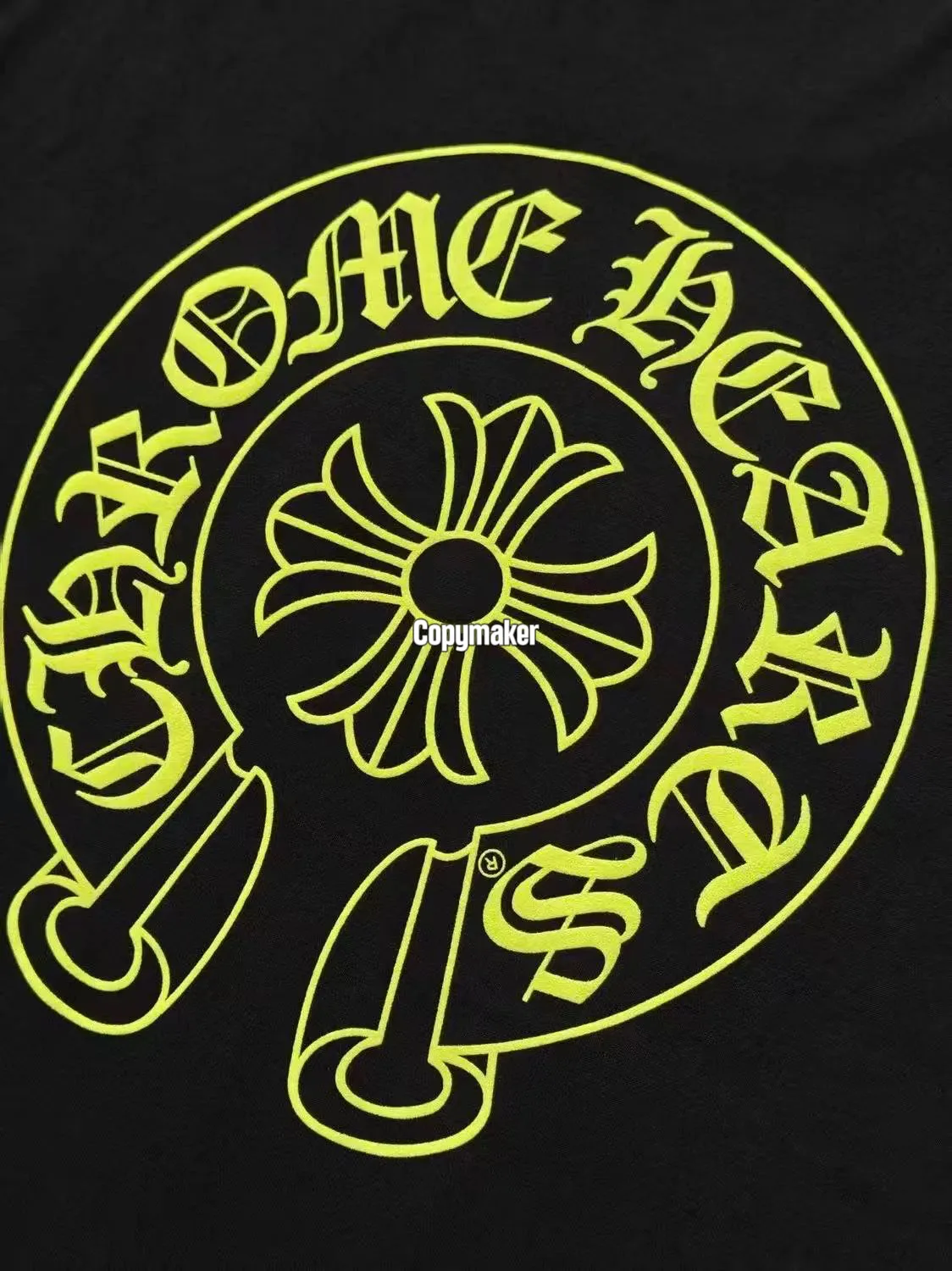 【預售】Chrome Hearts 26SS 螢光印花 胸前口袋後背大馬蹄 短袖T恤 CH克羅心 黑色/白色