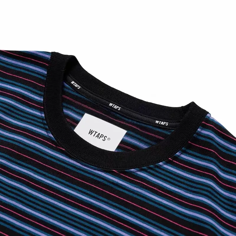 【618新品】WTAPS SS26 BDY 01 拼色條紋 後背小刺繡logo 重磅簡約短袖T恤 二色