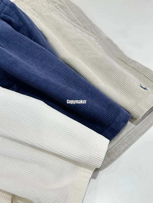 【618新品】Ra1ph Lauren Polo 小馬刺繡 燈芯絨棉質短褲休閒短褲 老錢風 三色