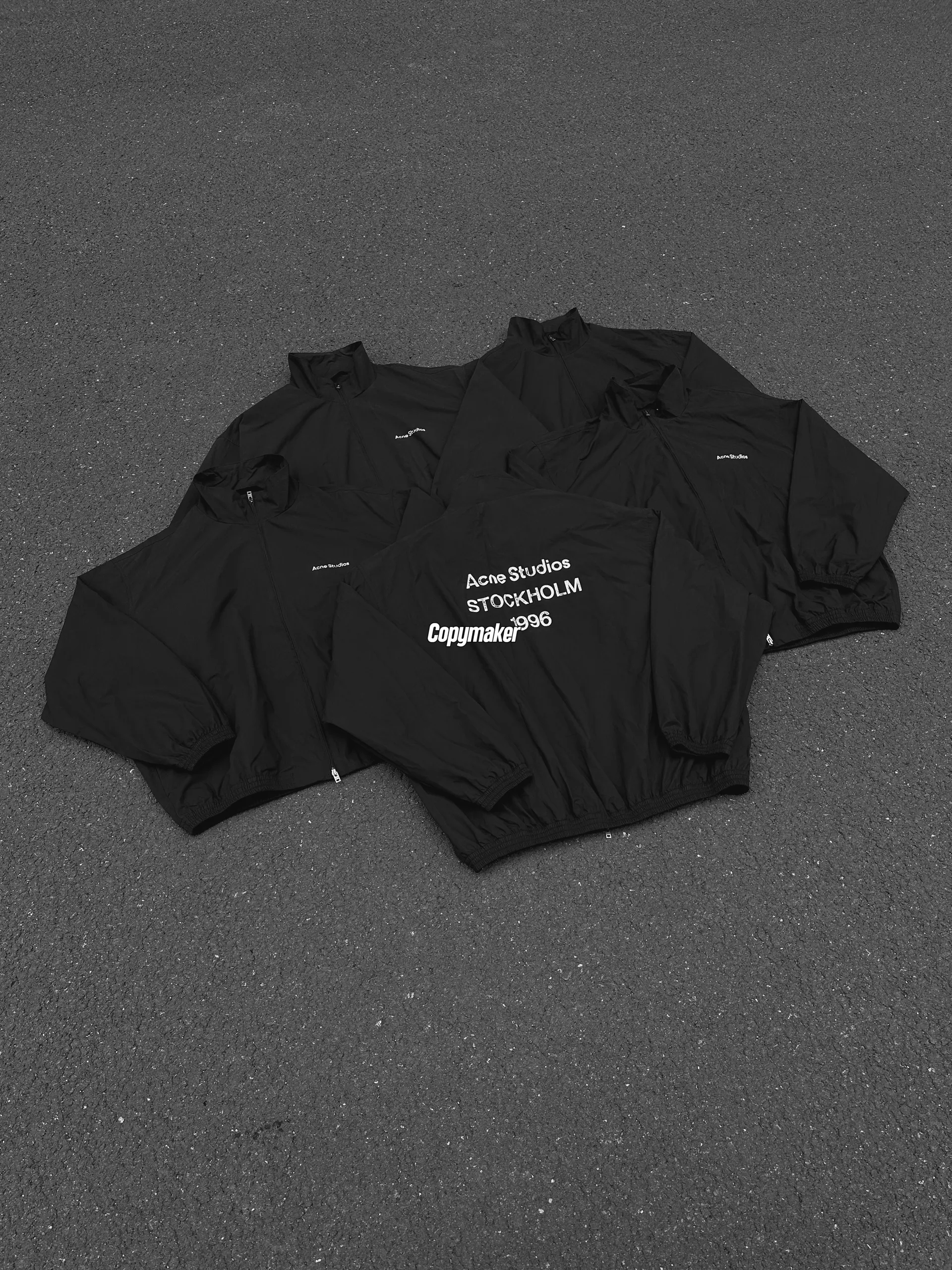 【現貨】Acne Studios 26SS Logo Zipper Jacket 小標logo做舊復古外套夾克風衣衝鋒衣