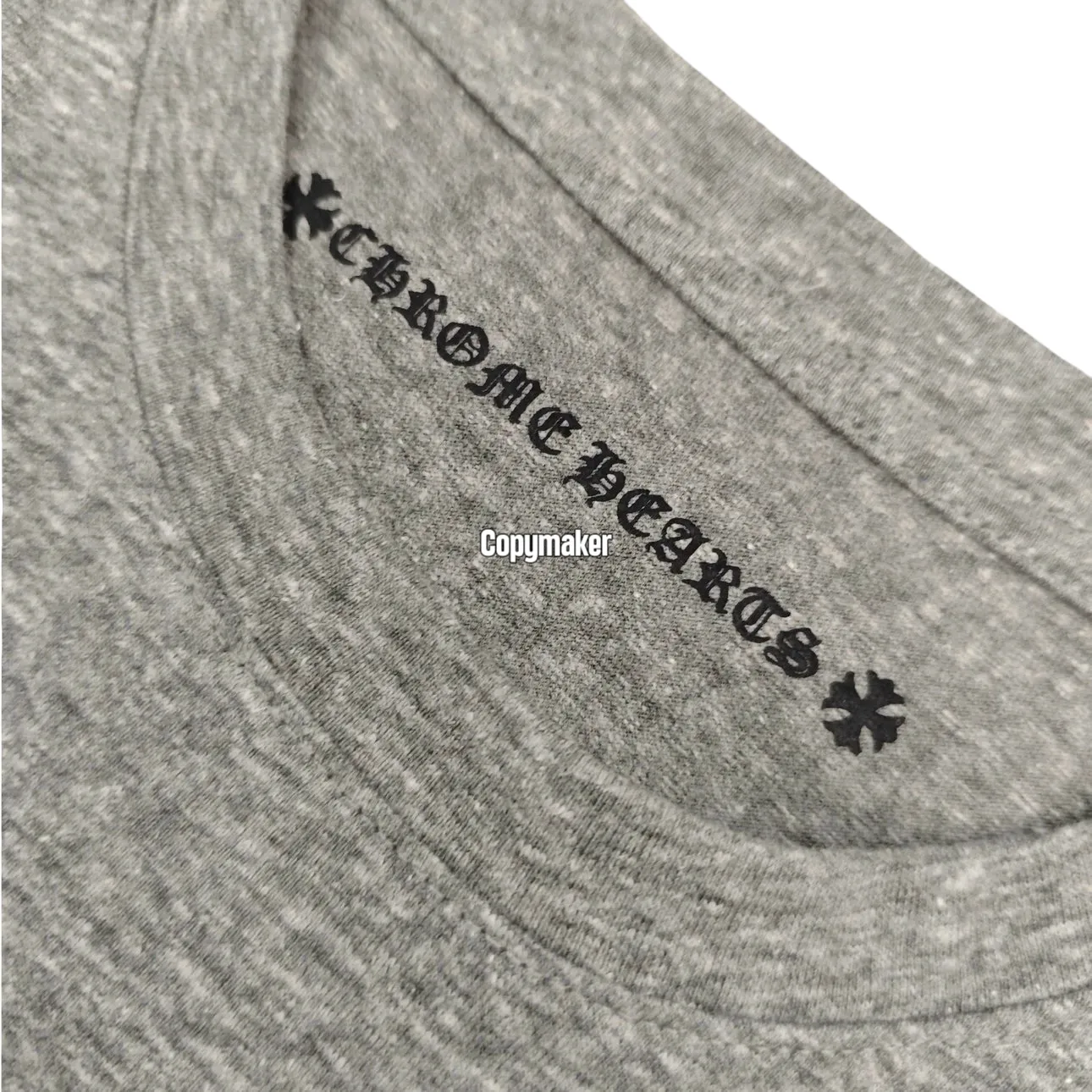【預售】Chrome Hearts 25SS 胸前小字 後背寶劍印花 短袖T恤 CH克羅心 灰色