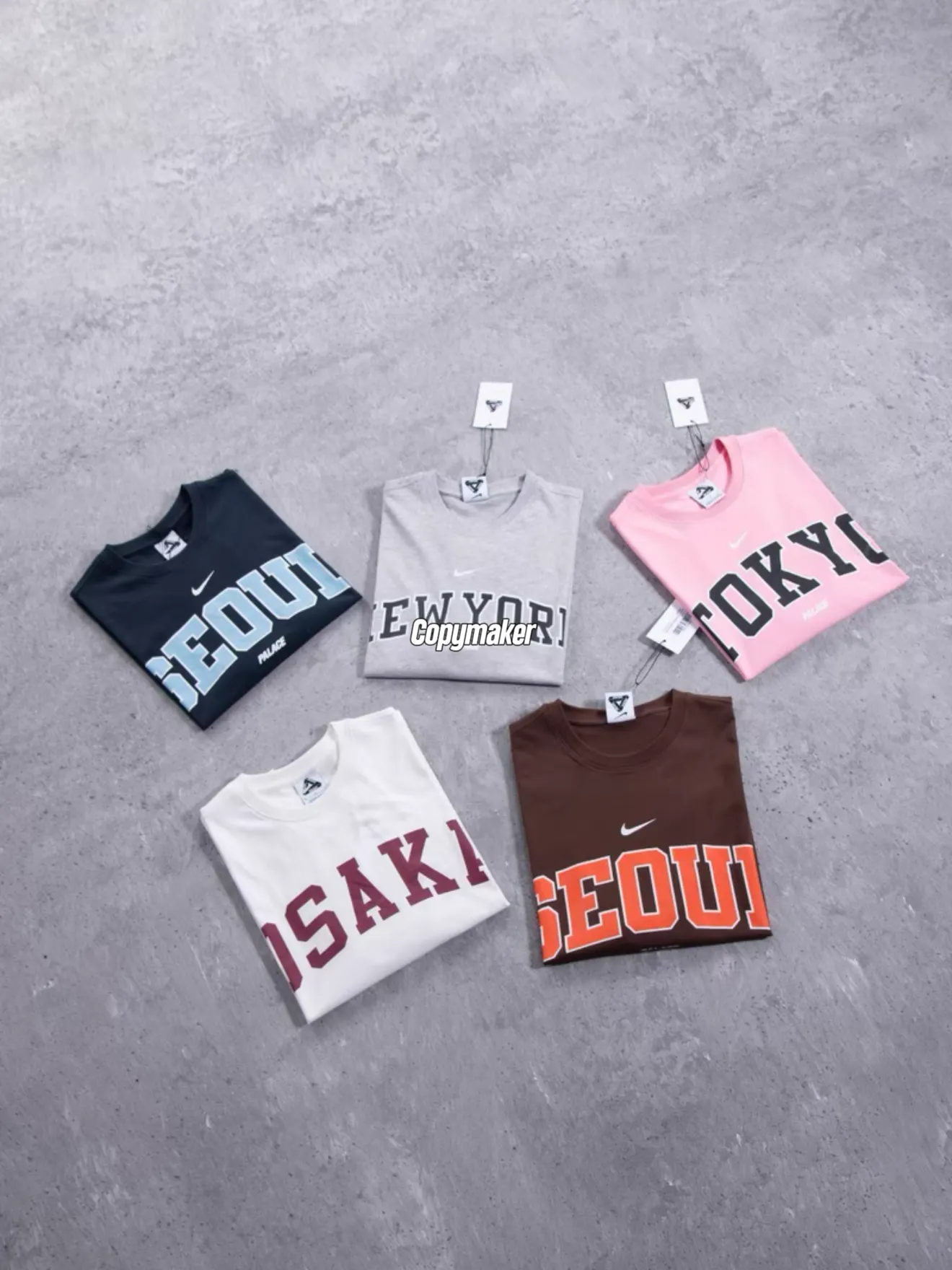 【預售】PALACE x NK 26SS 聯名限定 胸前印花logo 東京大阪首爾紐約 短袖T恤 五色