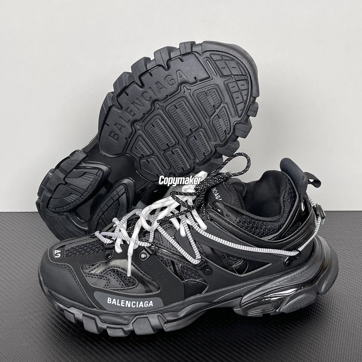 【預售】巴黎 BLC Track 三代 綁帶機能復古老爹鞋休閒鞋 黑色