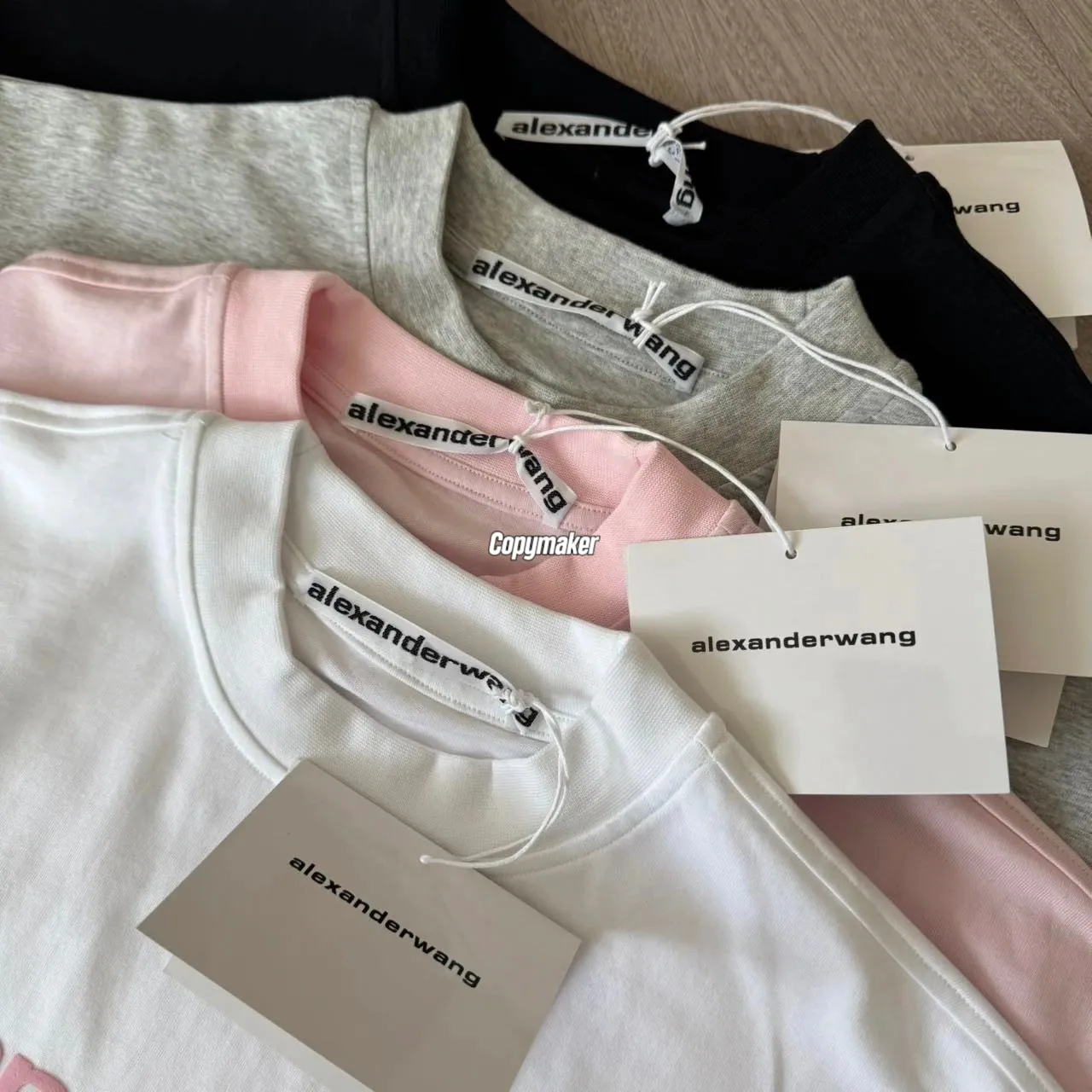 【預售】Alexander Wang 26SS 經典logo發泡印花字母 短袖T恤 四色
