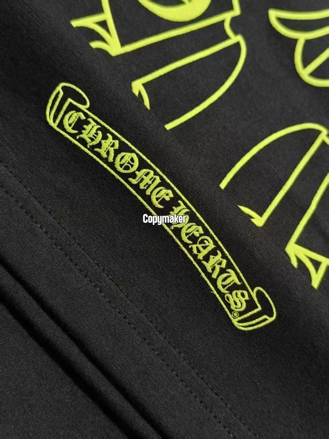 【預售】Chrome Hearts 26SS 螢光印花 胸前口袋後背大馬蹄 短袖T恤 CH克羅心 黑色/白色