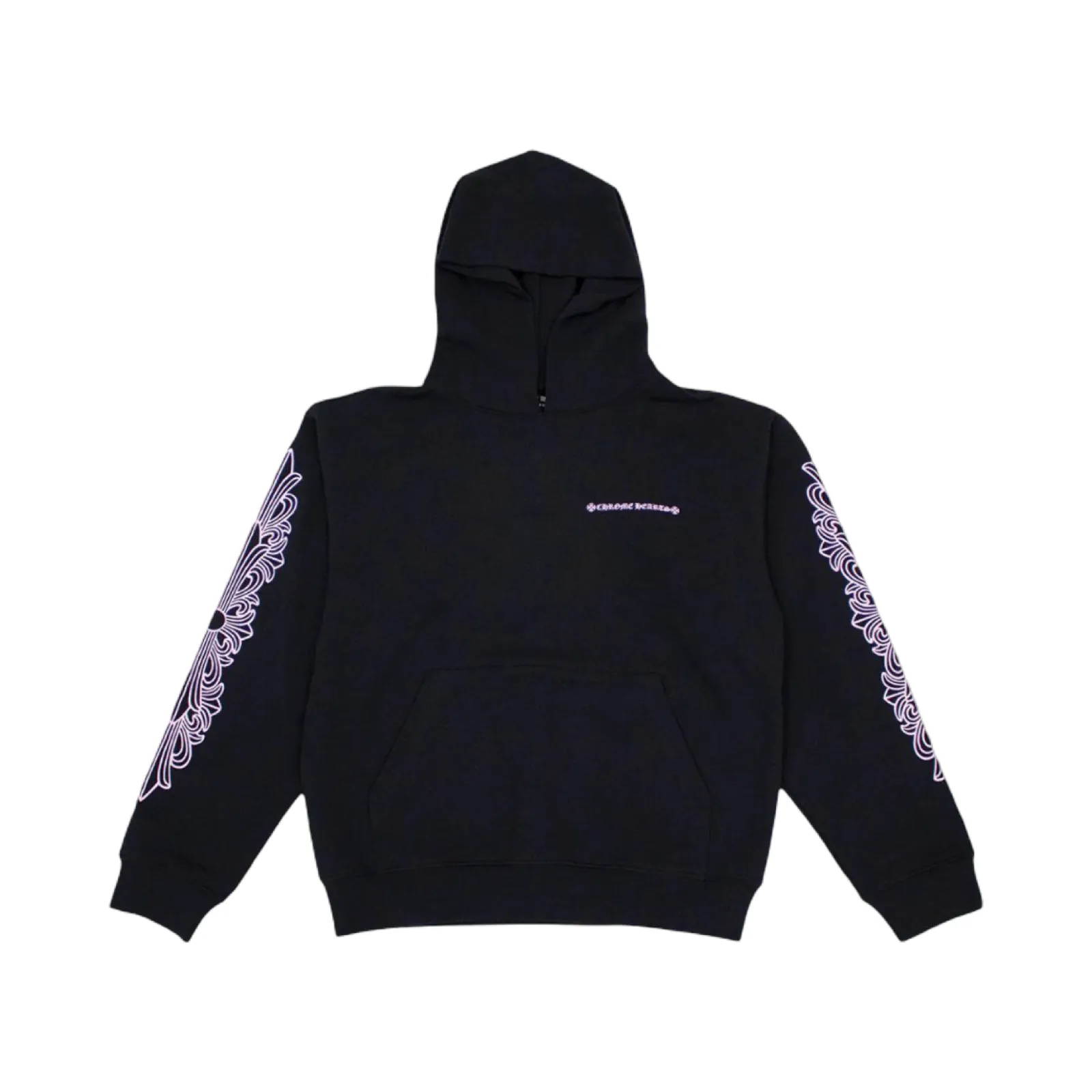 【預售】【雙11福利】Chrome Hearts 23FW 粉色十字花梵文字母 連帽衛衣帽衫帽T 克羅心