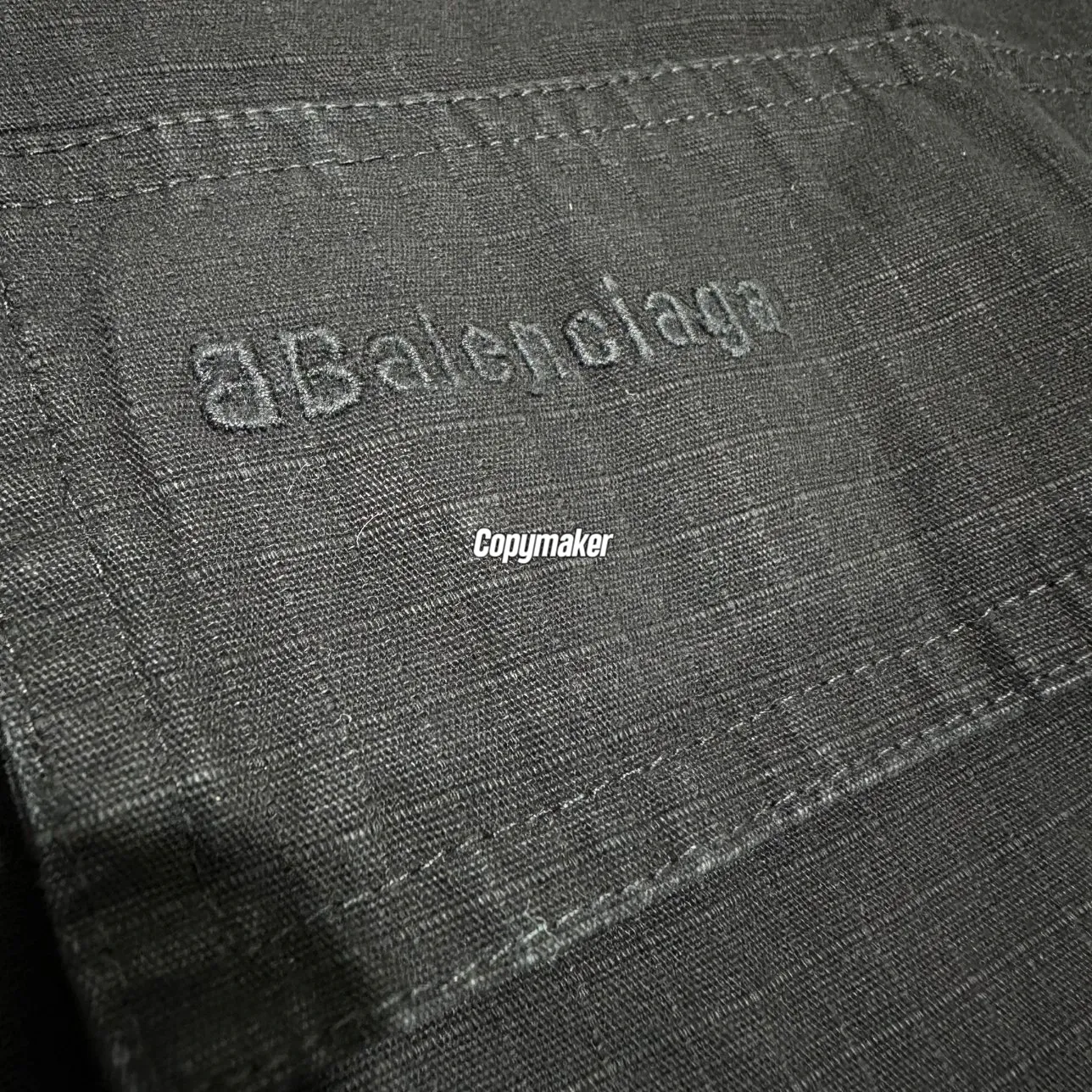 【預售】【福利回饋】巴黎 BLC 24FW 小標刺繡logo 水洗多口袋工裝夾克外套襯衫 黑色