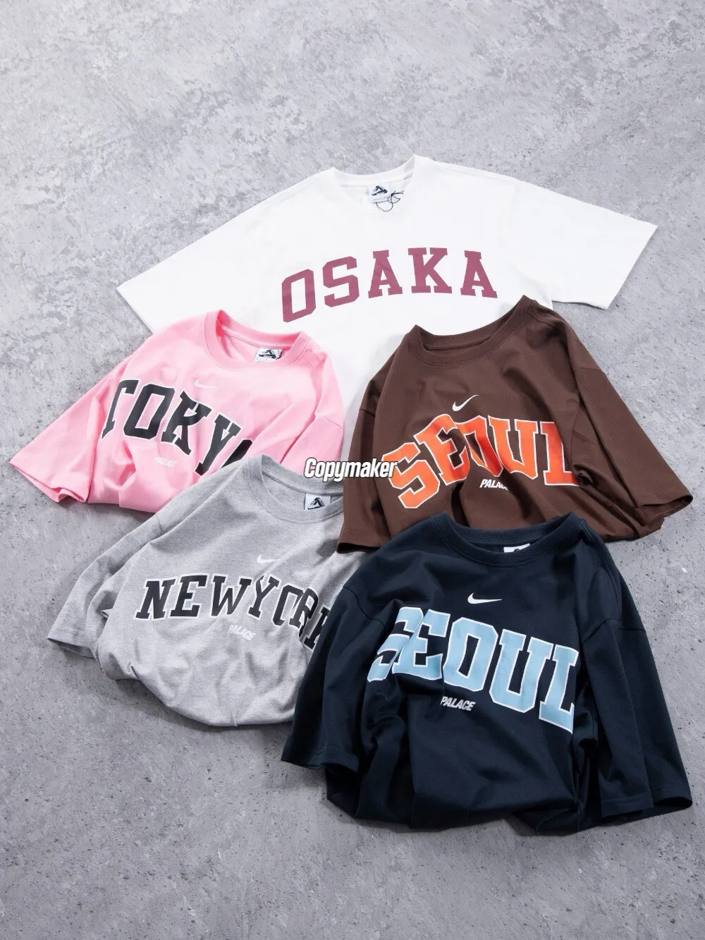 【預售】PALACE x NK 26SS 聯名限定 胸前印花logo 東京大阪首爾紐約 短袖T恤 五色