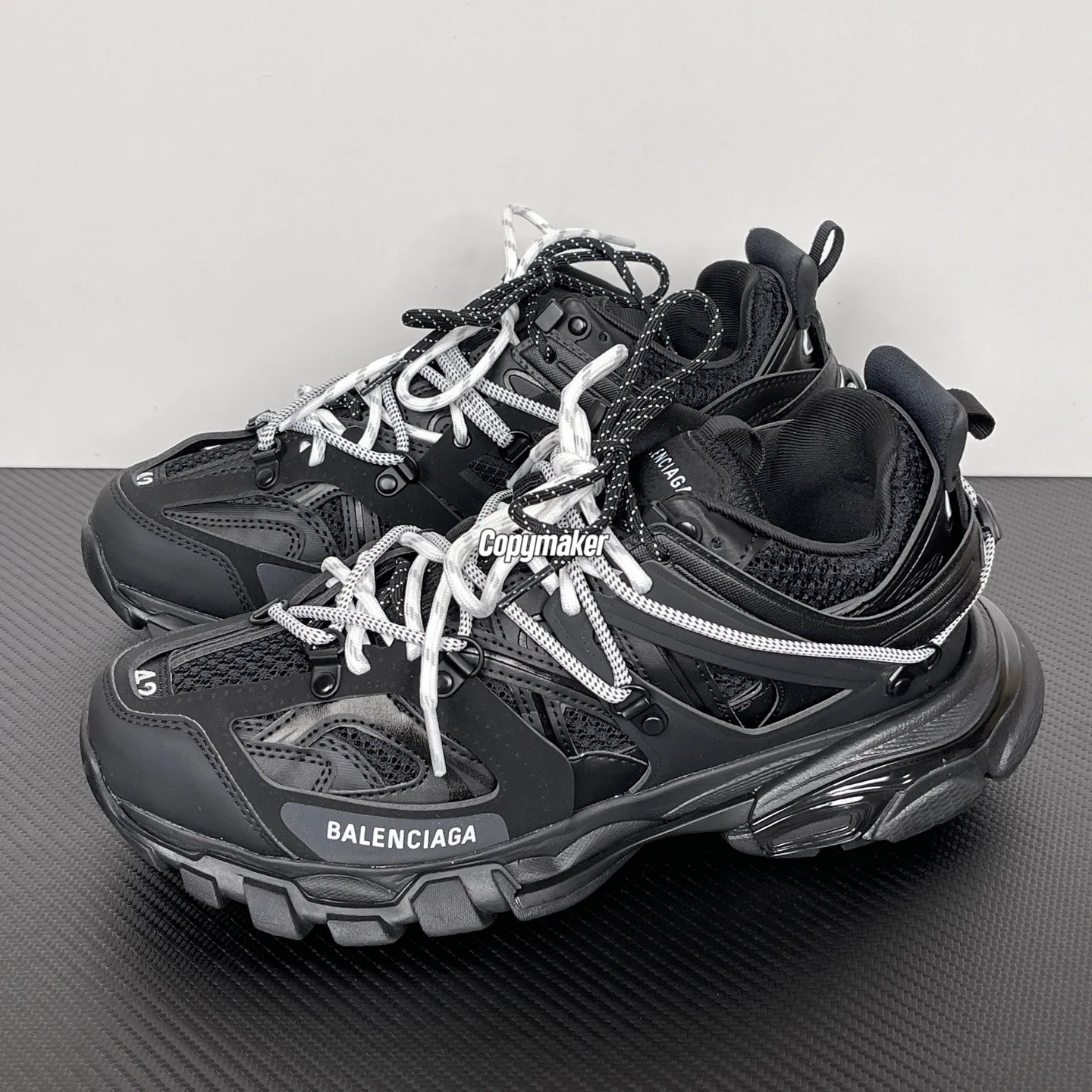【預售】巴黎 BLC Track 三代 綁帶機能復古老爹鞋休閒鞋 黑色