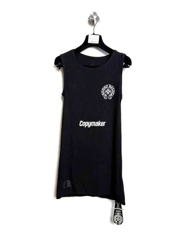 【現貨】Chrome Hearts 25FW 馬蹄梵文字母 純棉無袖背心內搭 CH 克羅心