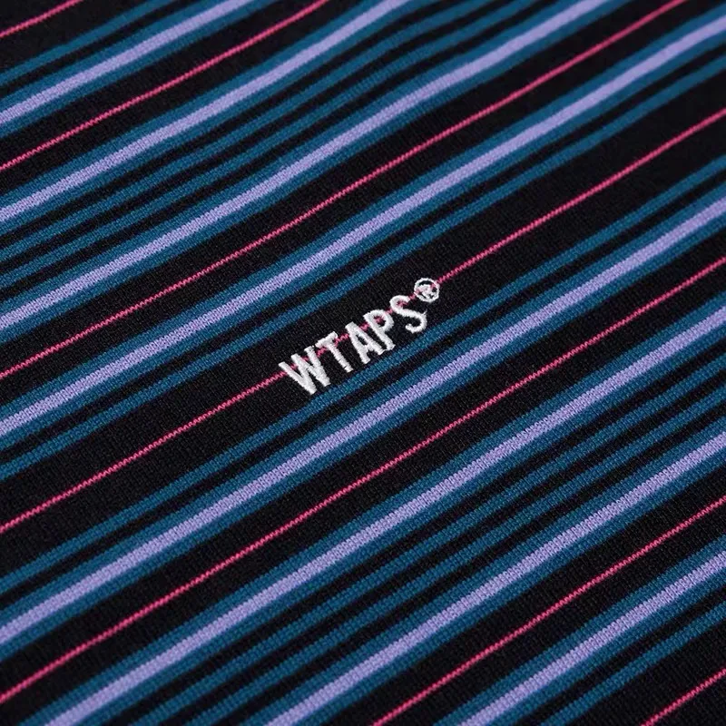 【618新品】WTAPS SS26 BDY 01 拼色條紋 後背小刺繡logo 重磅簡約短袖T恤 二色
