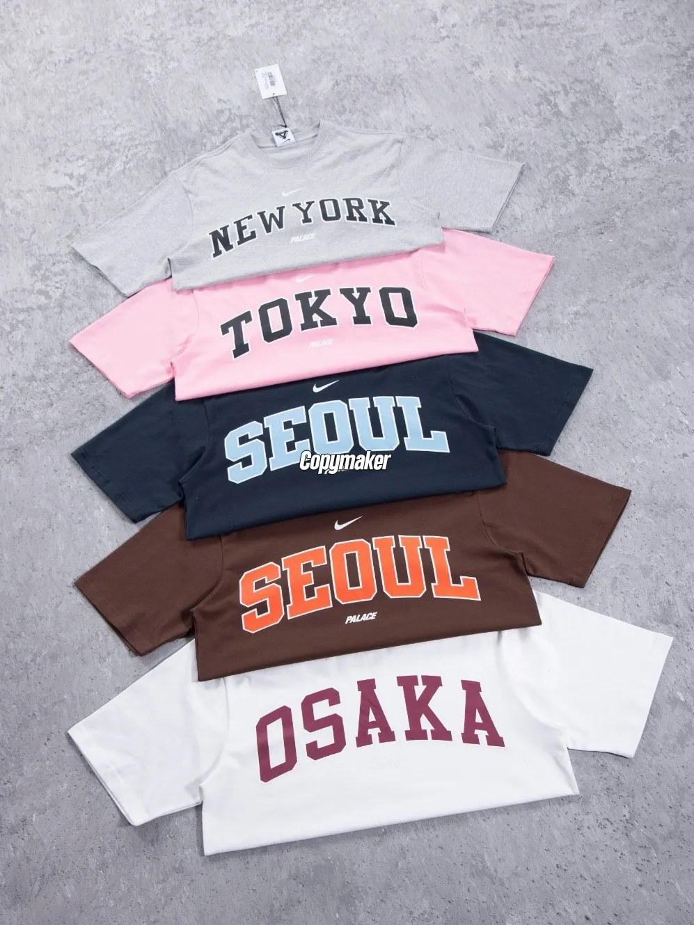 【預售】PALACE x NK 26SS 聯名限定 胸前印花logo 東京大阪首爾紐約 短袖T恤 五色