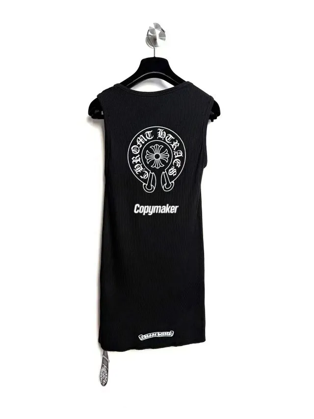 【現貨】Chrome Hearts 25FW 馬蹄梵文字母 純棉無袖背心內搭 CH 克羅心