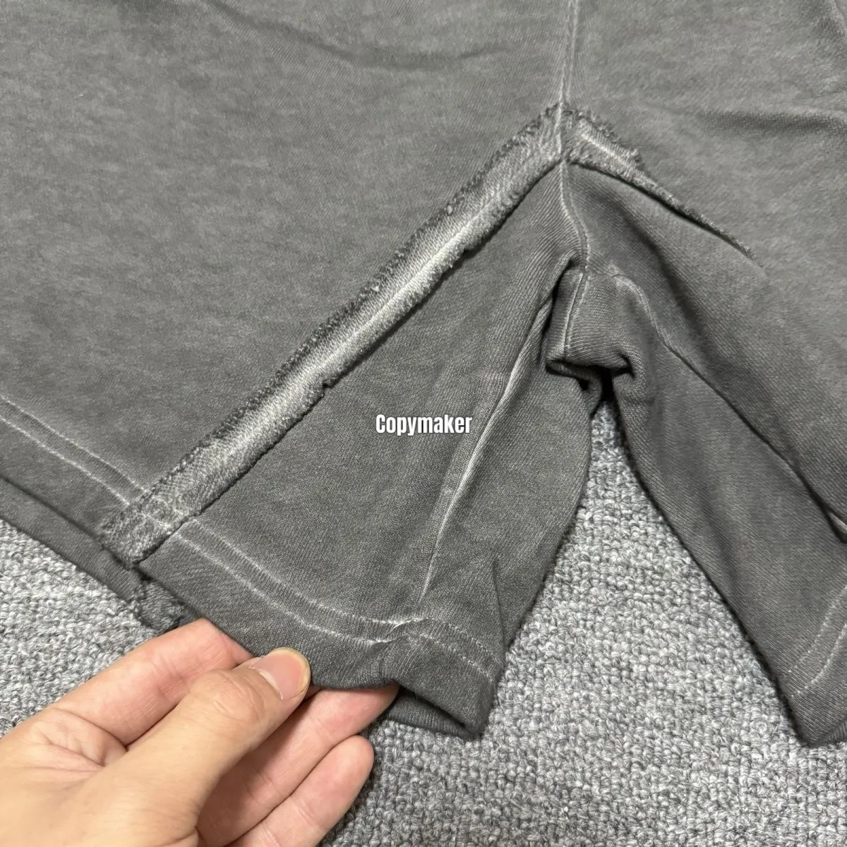 【預售】THUG CLUB 26SS Wrong Side Shorts 水洗重磅短褲棉褲運動褲休閒褲 水洗黑/灰