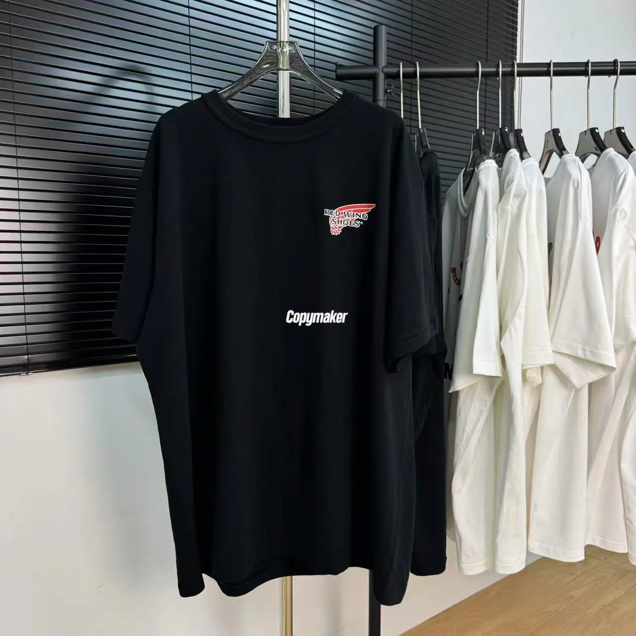 【預售】Human Made x Red Wing 26SS 聯名 胸口小印花後背字母 竹節棉 短袖T恤 黑/白