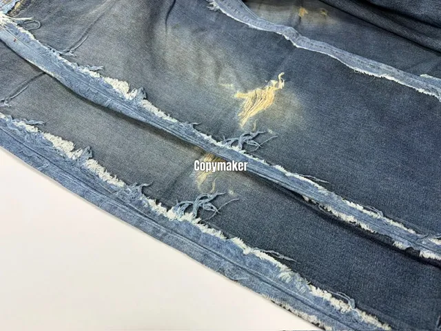 【預售】Acne Studios 26SS 破壞假兩件3D印花 牛仔褲工裝褲 1981M