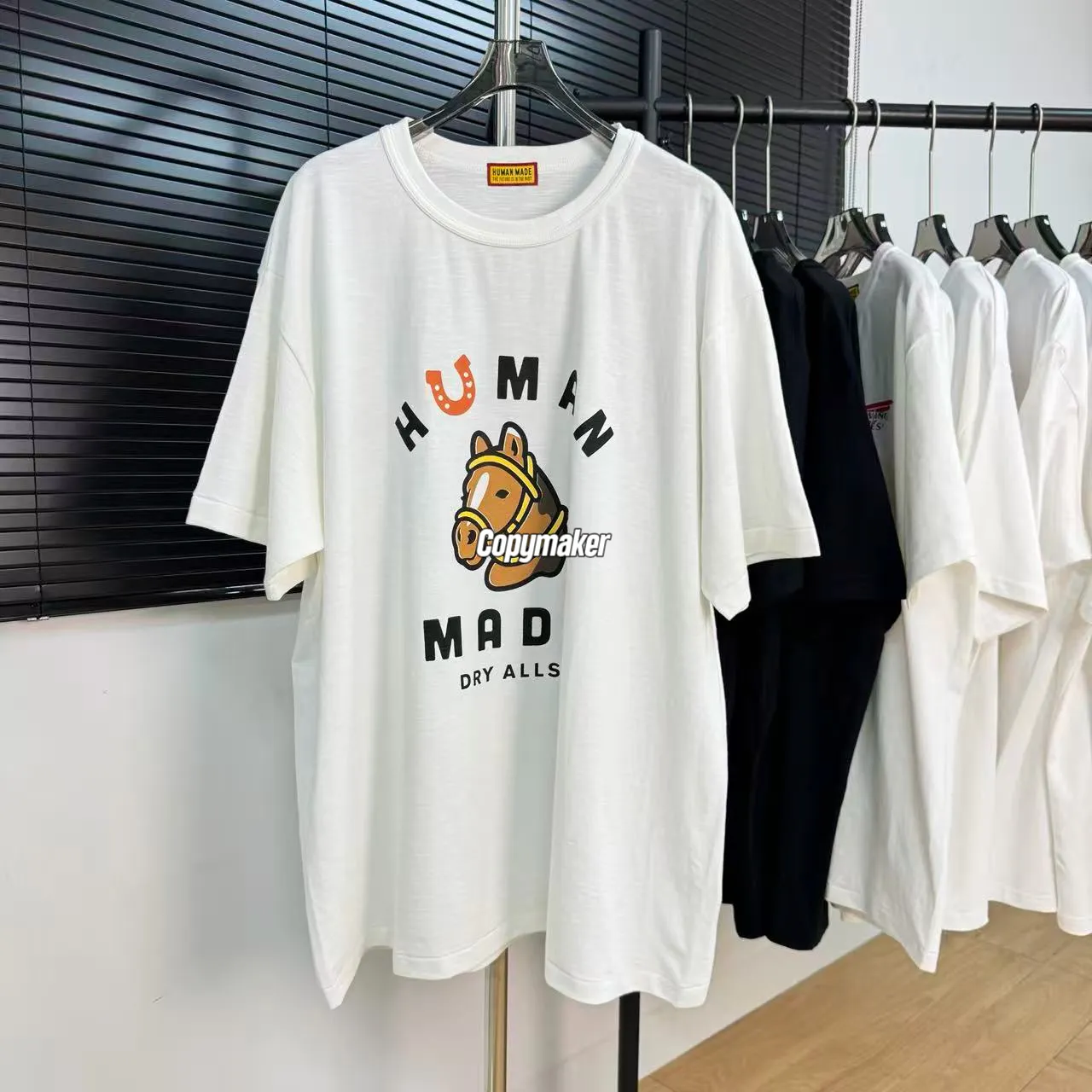 【預售】Human Made 26SS 馬年限定 生肖主題系列 馬頭印花 竹節棉 短袖T恤 黑/白