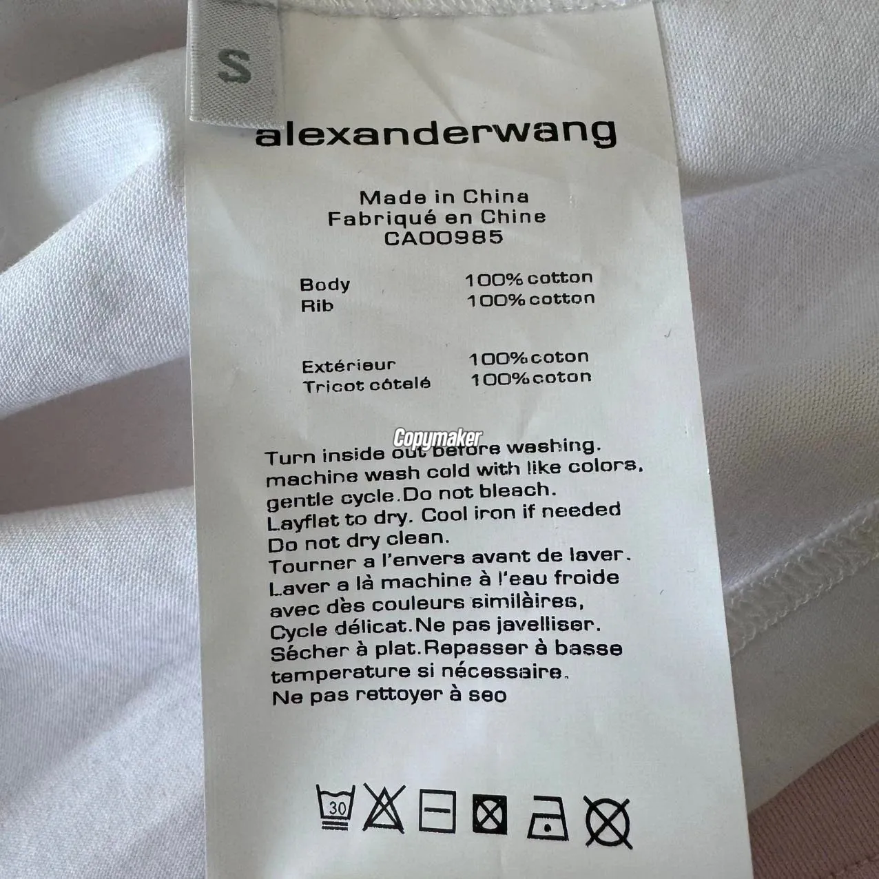 【預售】Alexander Wang 26SS 經典logo發泡印花字母 短袖T恤 四色