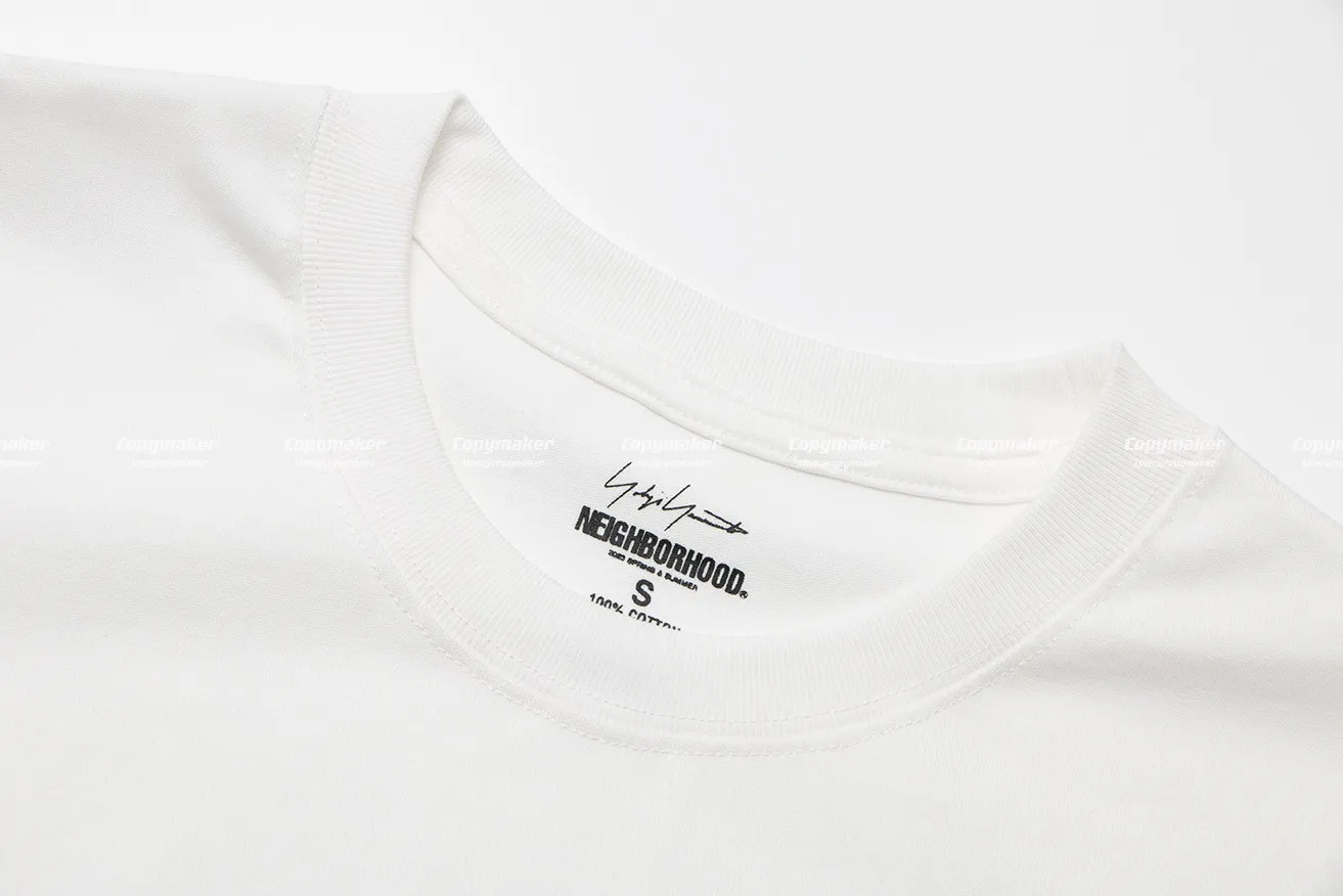 NEIGHBORHOOD x Yohji 23SS 聯名 山本耀司 NBHD 簽名標語骷髏 短袖T恤