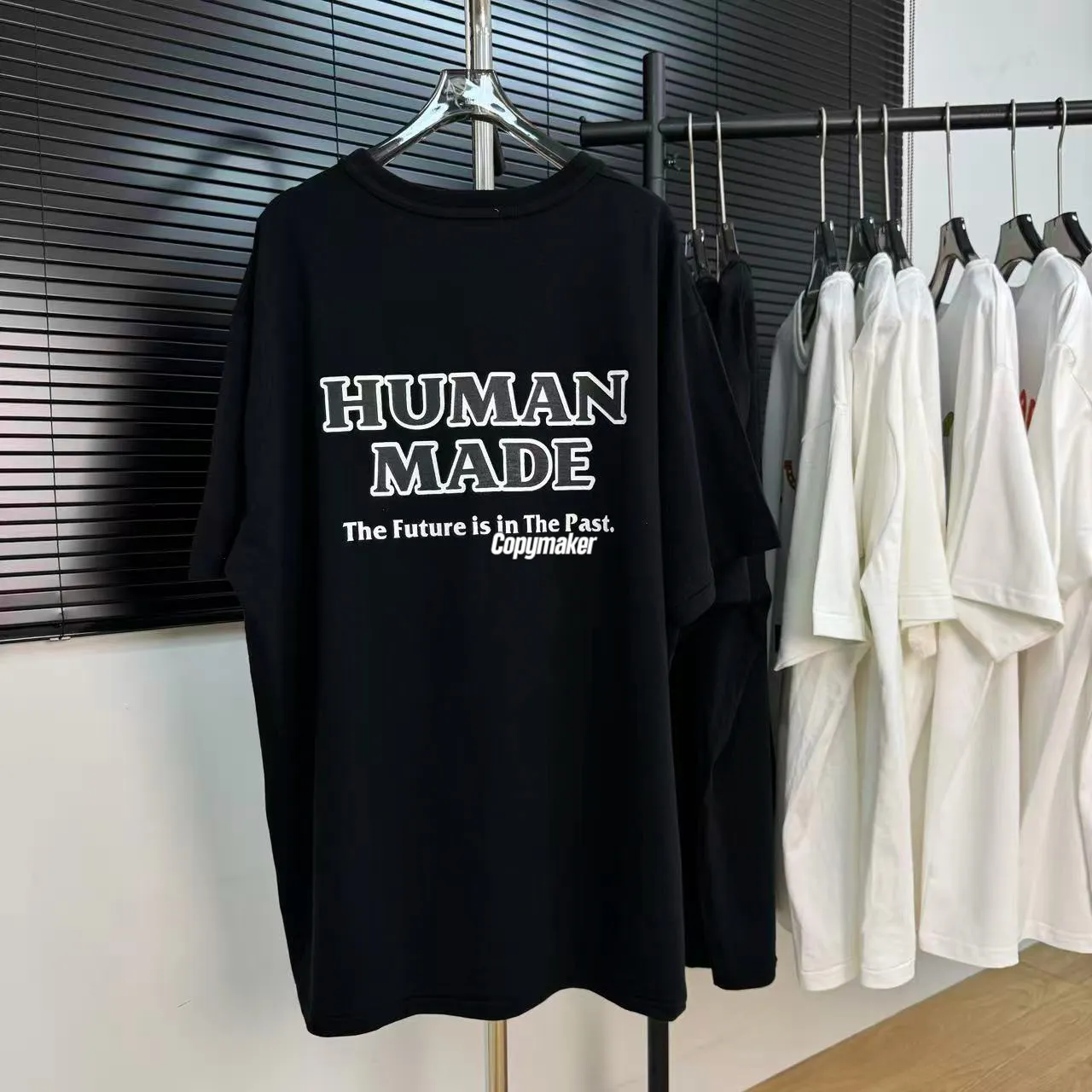 【預售】Human Made x Red Wing 26SS 聯名 胸口小印花後背字母 竹節棉 短袖T恤 黑/白