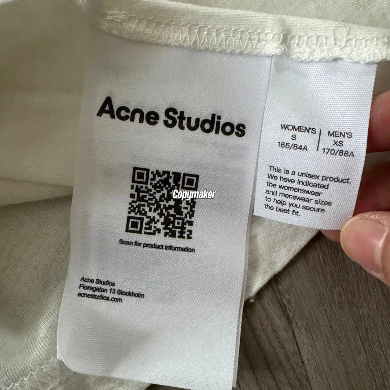 【預售】Acne Studios 26SS 口袋字母水洗做舊 圓領純棉短袖T恤 三色