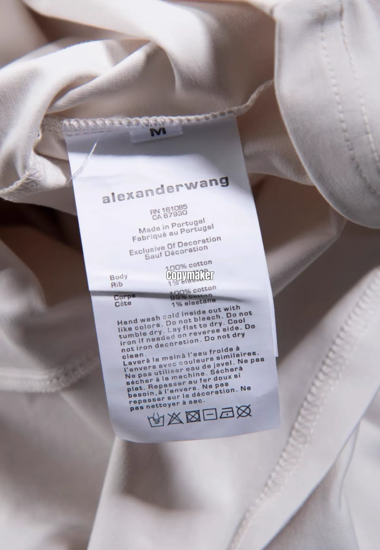 【預售】Alexander Wang 26SS eastern medicine tee 頭部穴道印花 水鑽字母 短袖T恤 黑/白