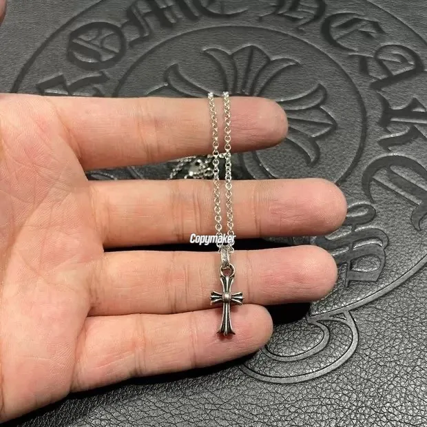 【預售】【過驗】Chrome Hearts babyfat 純銀十字架 經典款項鍊吊墜 CH克羅心 滿鑽訂製