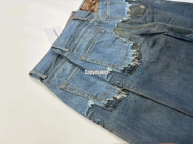 【預售】Acne Studios 26SS 破壞假兩件3D印花 牛仔褲工裝褲 1981M