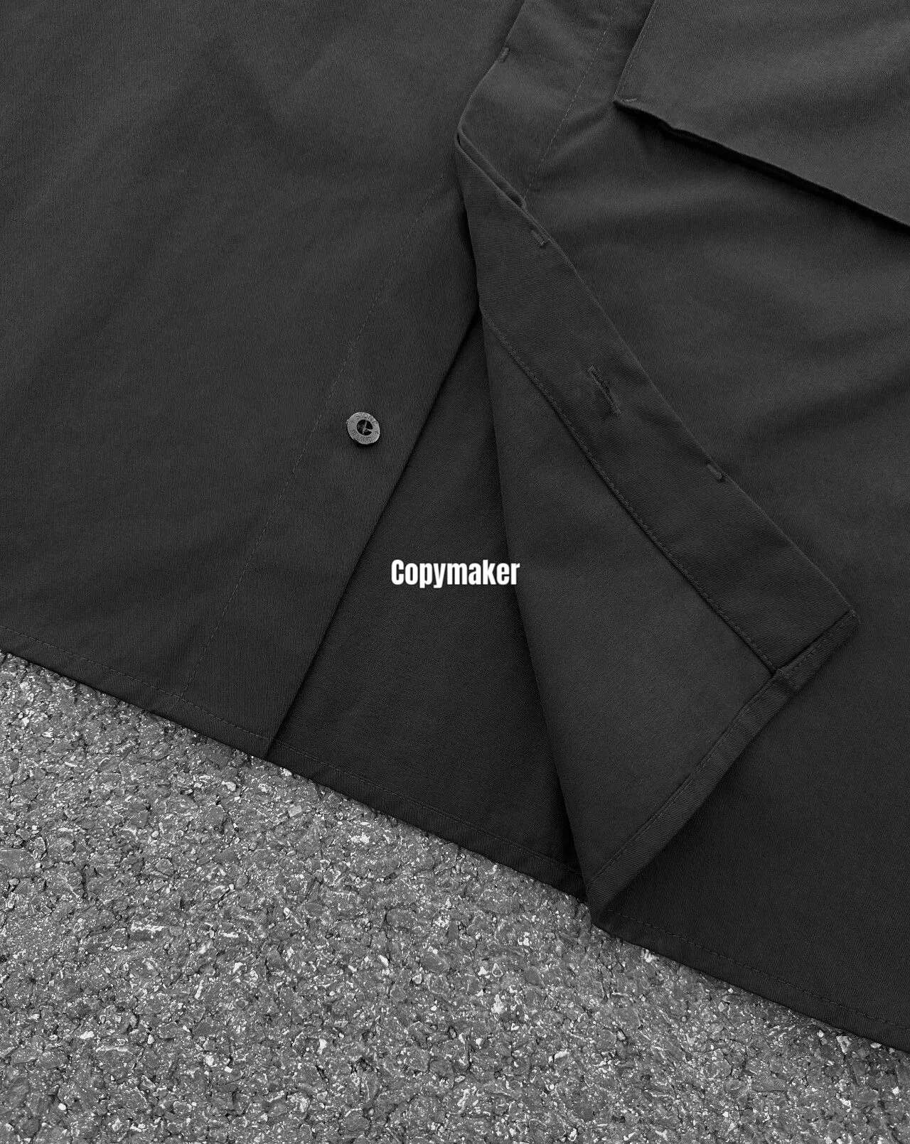 【現貨】STONE ISLAND 26SS  石頭島 純棉梭織袖章 工裝短袖襯衫T恤短袖夾克 黑色