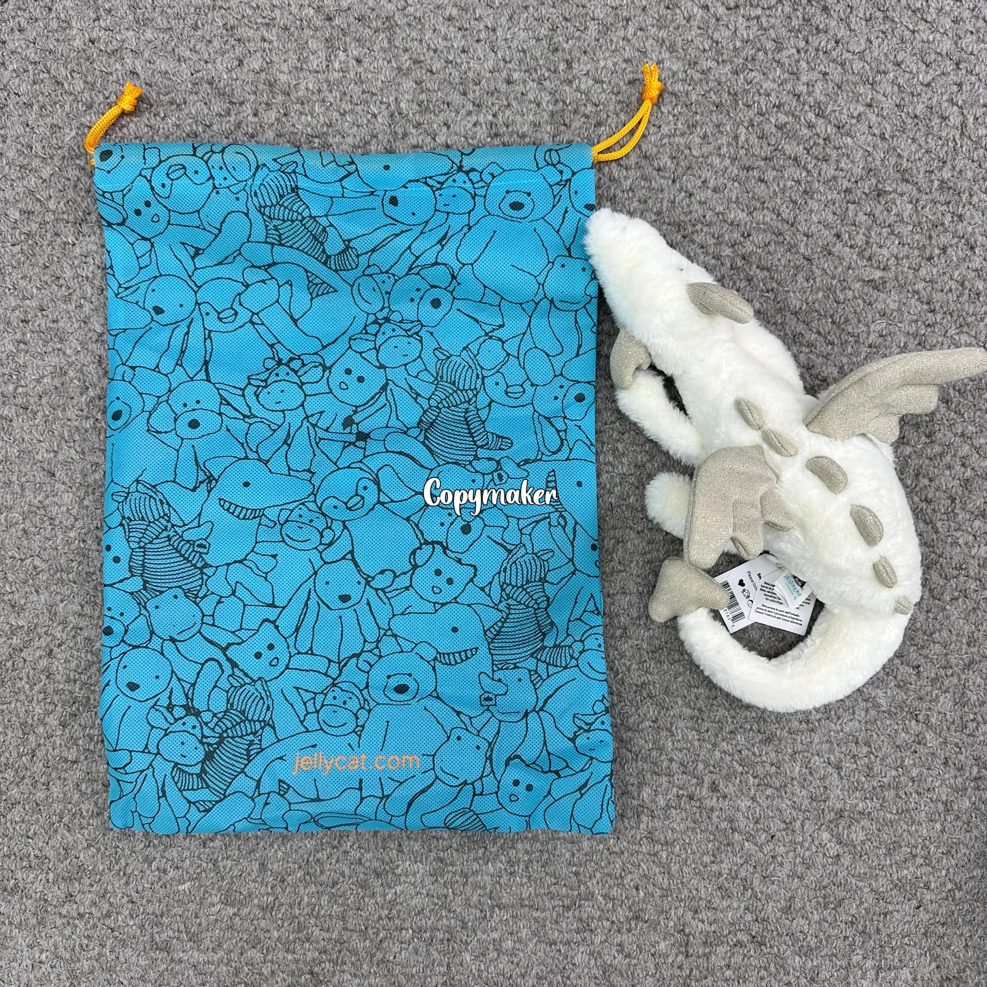 【現貨】【過驗】Jellycat Malachy Dragon 神話動物系列 雪龍白龍 安撫玩偶娃娃 26cm