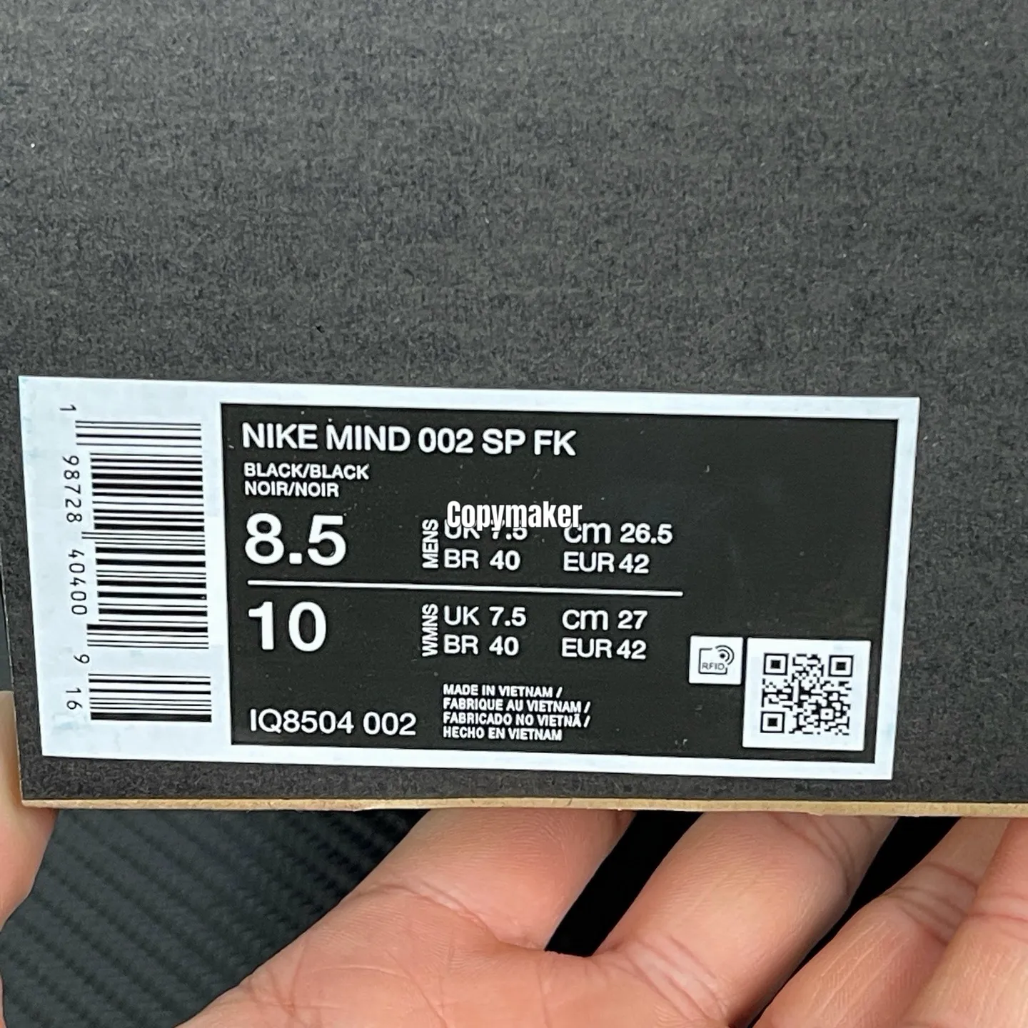 【預售】 NK x Fragment Design Mind 002 復古減震漸層 慢跑鞋休閒鞋運動鞋 黑色/灰色