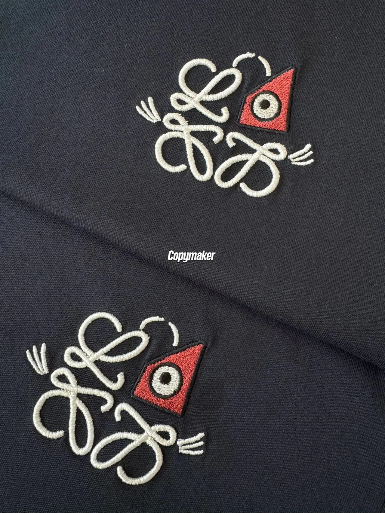 【預售】LOWE× Louis Wain 26SS 聯名款 SS26 春士系列 幾何刺繡貓咪 簡約 短袖T恤