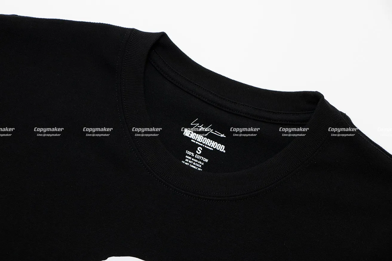 NEIGHBORHOOD x Yohji 23SS 聯名 山本耀司 NBHD 簽名標語骷髏 短袖T恤
