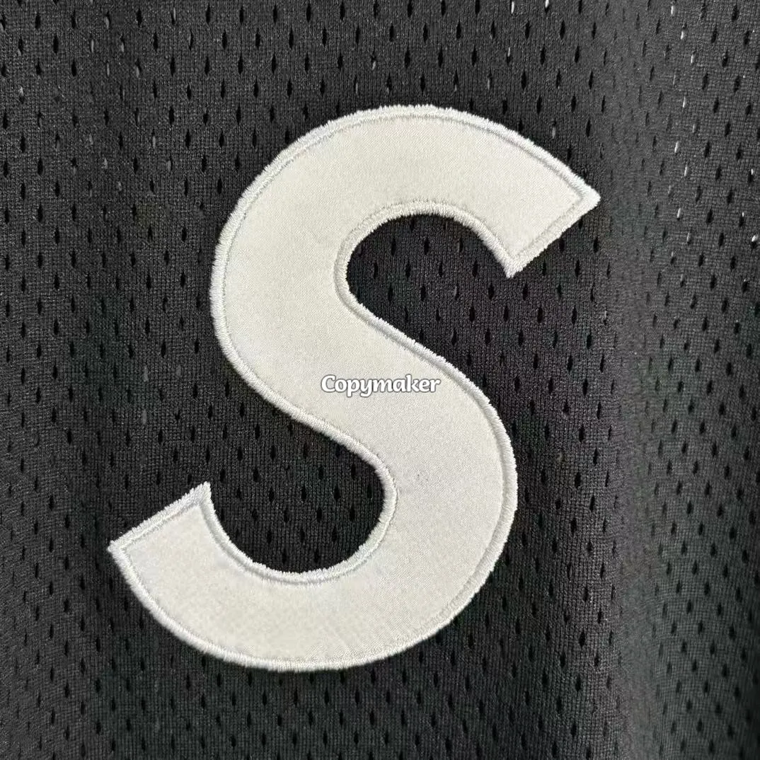 【預售】Sup SS25 WEEK1 S logo Baseball Henley 亨利領網眼刺繡logo球衣棒球服短袖T恤 四色