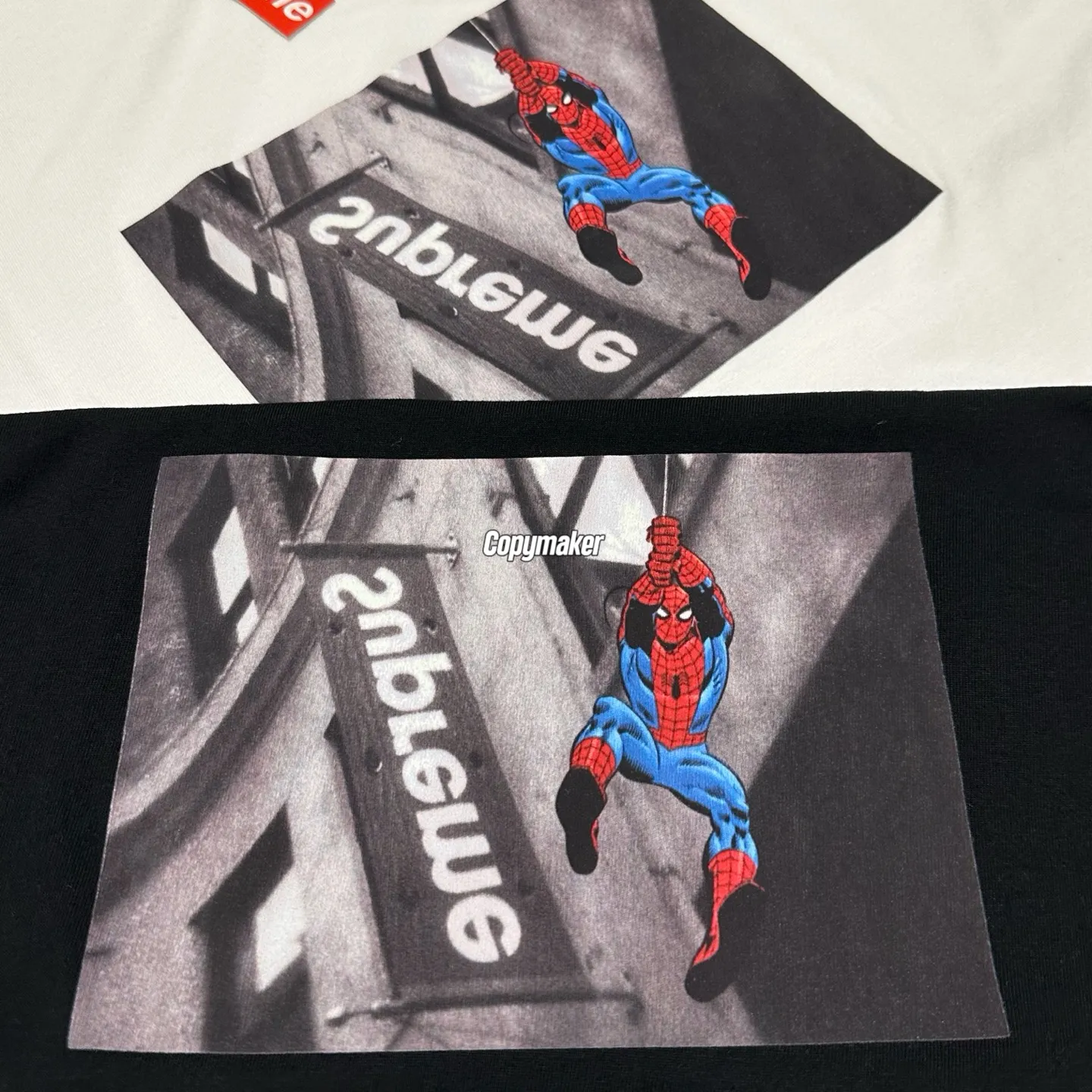 【預售】Sup SS26 WEEK1 Spider-Man Tee 蜘蛛人人物圖像短袖T恤 黑/白