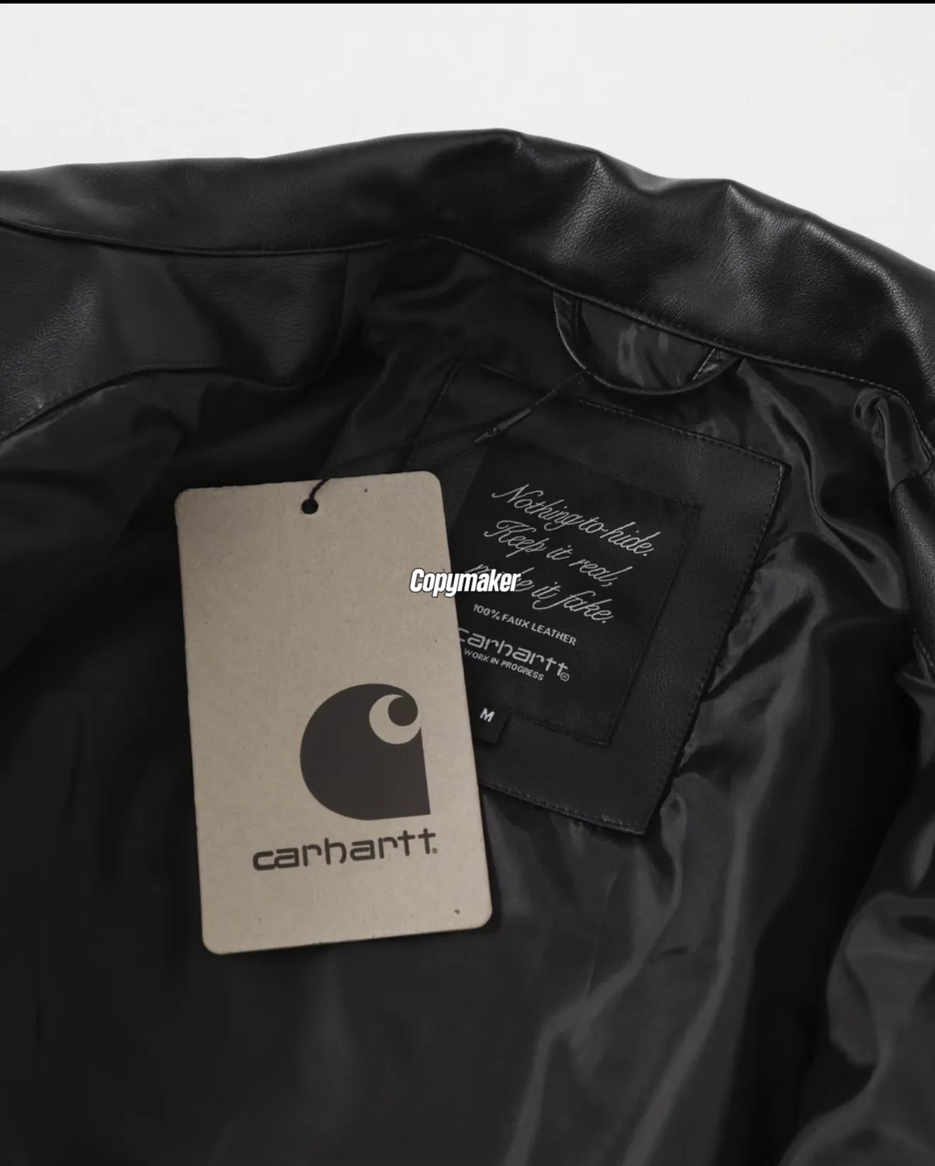 【預售】【特價】Carhartt WIP SS25 Michigan Jacket 人造皮皮革多口袋衝鋒衣夾克外套皮衣