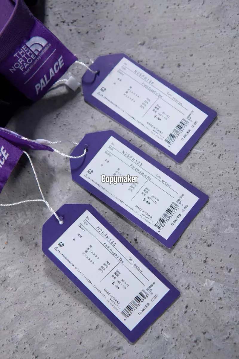【現貨】PALACE 26SS x TNF Purple Label 聯名款 紫標高端支線 後背大印花 短袖T恤 三色
