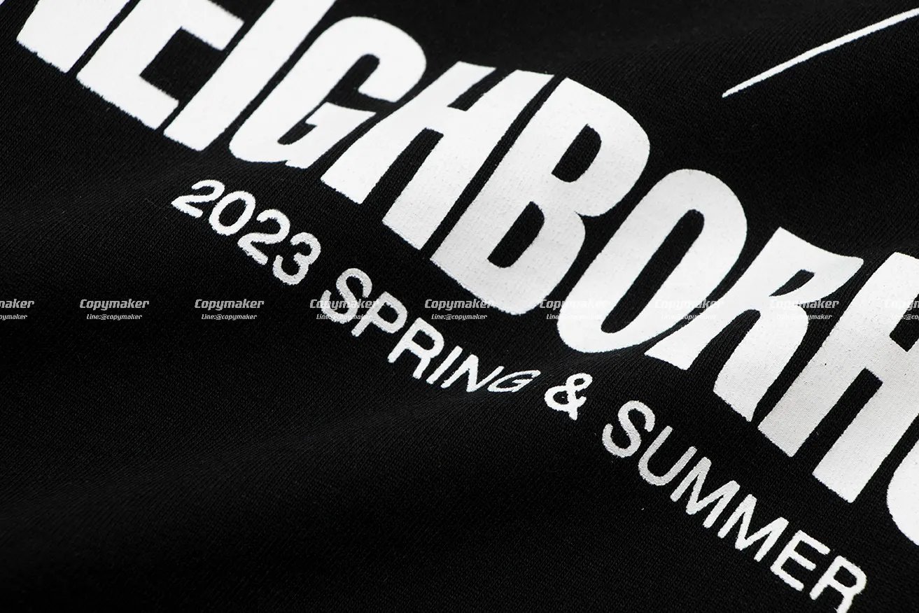 NEIGHBORHOOD x Yohji 23SS 聯名 山本耀司 NBHD 簽名標語骷髏 短袖T恤