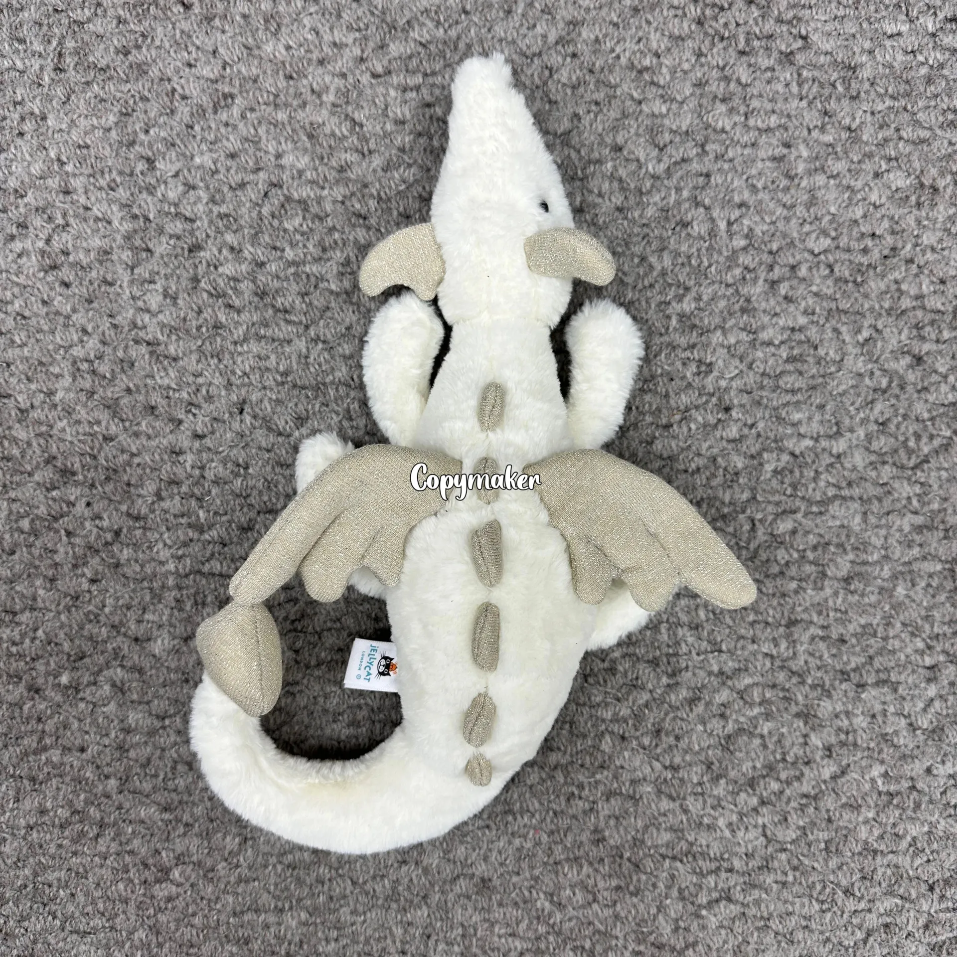 【現貨】【過驗】Jellycat Malachy Dragon 神話動物系列 雪龍白龍 安撫玩偶娃娃 26cm