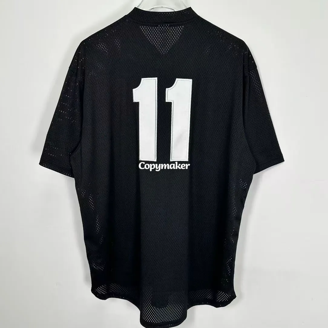 【預售】Sup SS25 WEEK1 S logo Baseball Henley 亨利領網眼刺繡logo球衣棒球服短袖T恤 四色