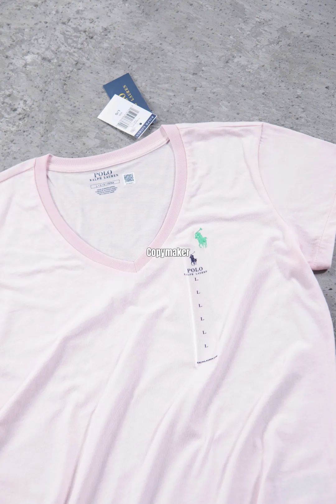【618新品】Ra1ph Lauren Polo 小馬刺繡 簡約素色 V領短袖T恤 女款 六色