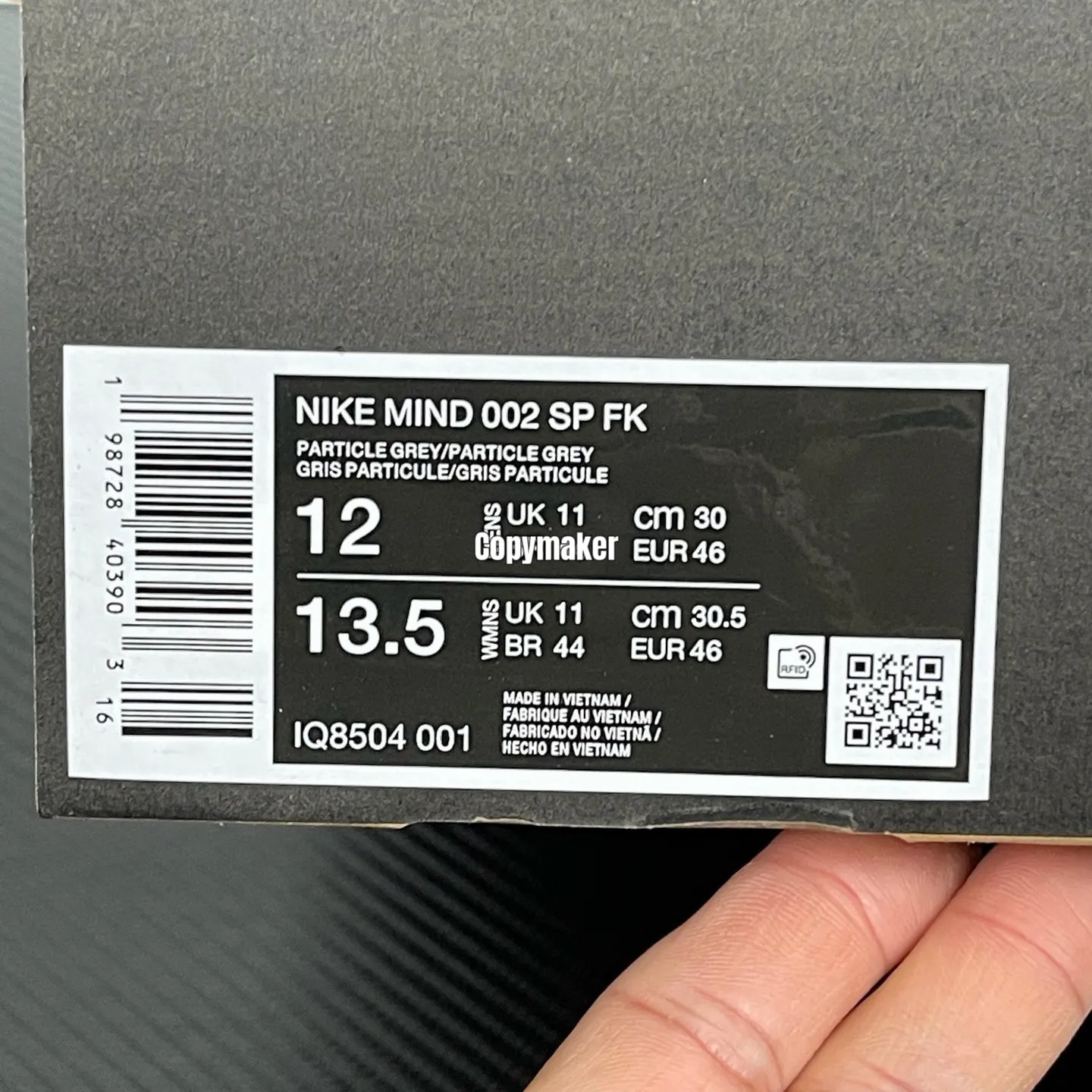 【預售】 NK x Fragment Design Mind 002 復古減震漸層 慢跑鞋休閒鞋運動鞋 黑色/灰色