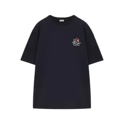 【預售】LOWE× Louis Wain 26SS 聯名款 SS26 春士系列 幾何刺繡貓咪 簡約 短袖T恤